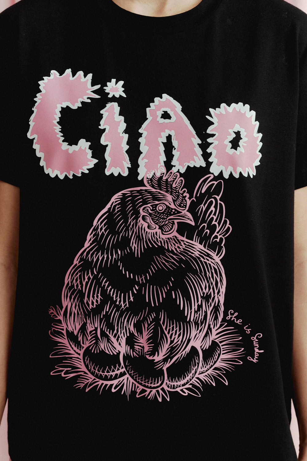 T-SHIRT POLLO BLACK
