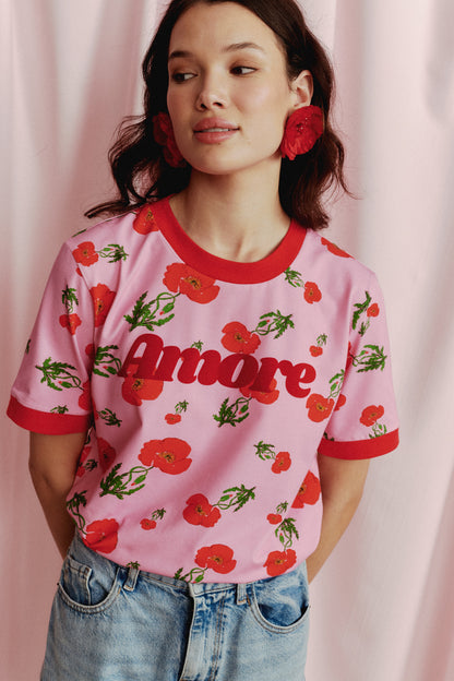 T-SHIRT AMORE POPPY