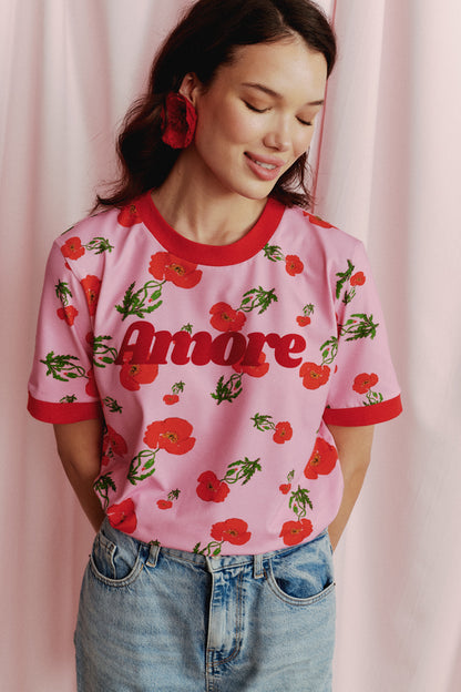 T-SHIRT AMORE POPPY