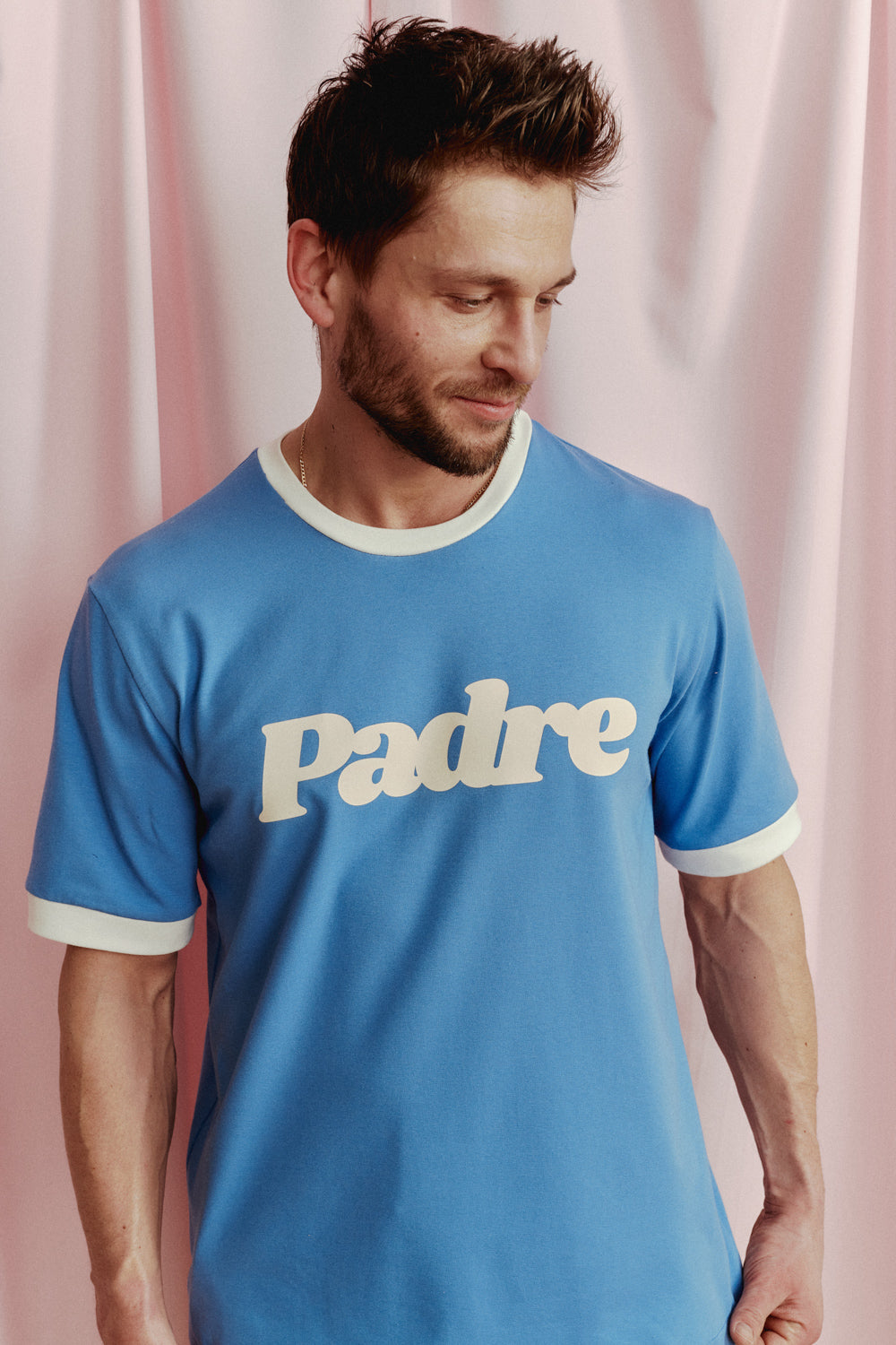 T-SHIRT PADRE NIEBIESKI - MEN