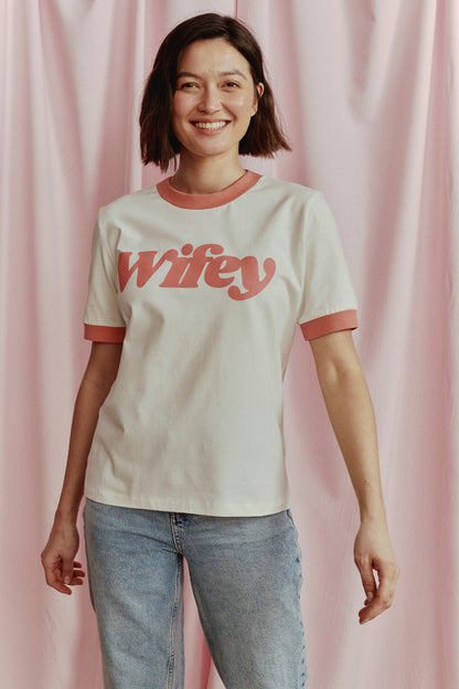 T-SHIRT WIFEY ŁOSOSIOWY