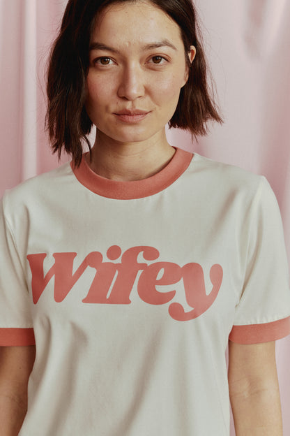 T-SHIRT WIFEY ŁOSOSIOWY