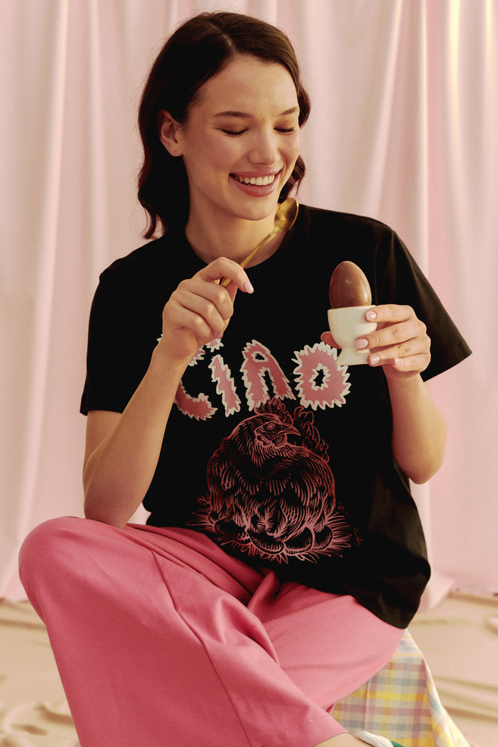 T-SHIRT POLLO BLACK