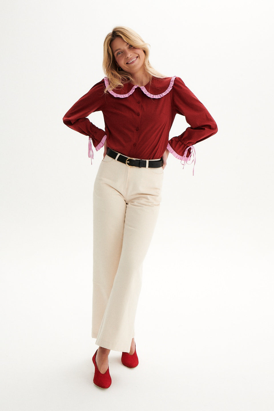 KOSZULA CLARA BORDO