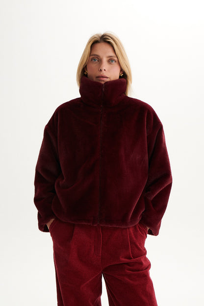 KURTKA FLUFFY BORDOWA