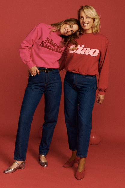 SPODNIE JEANSOWE FEMME CIEMNY NIEBIESKI