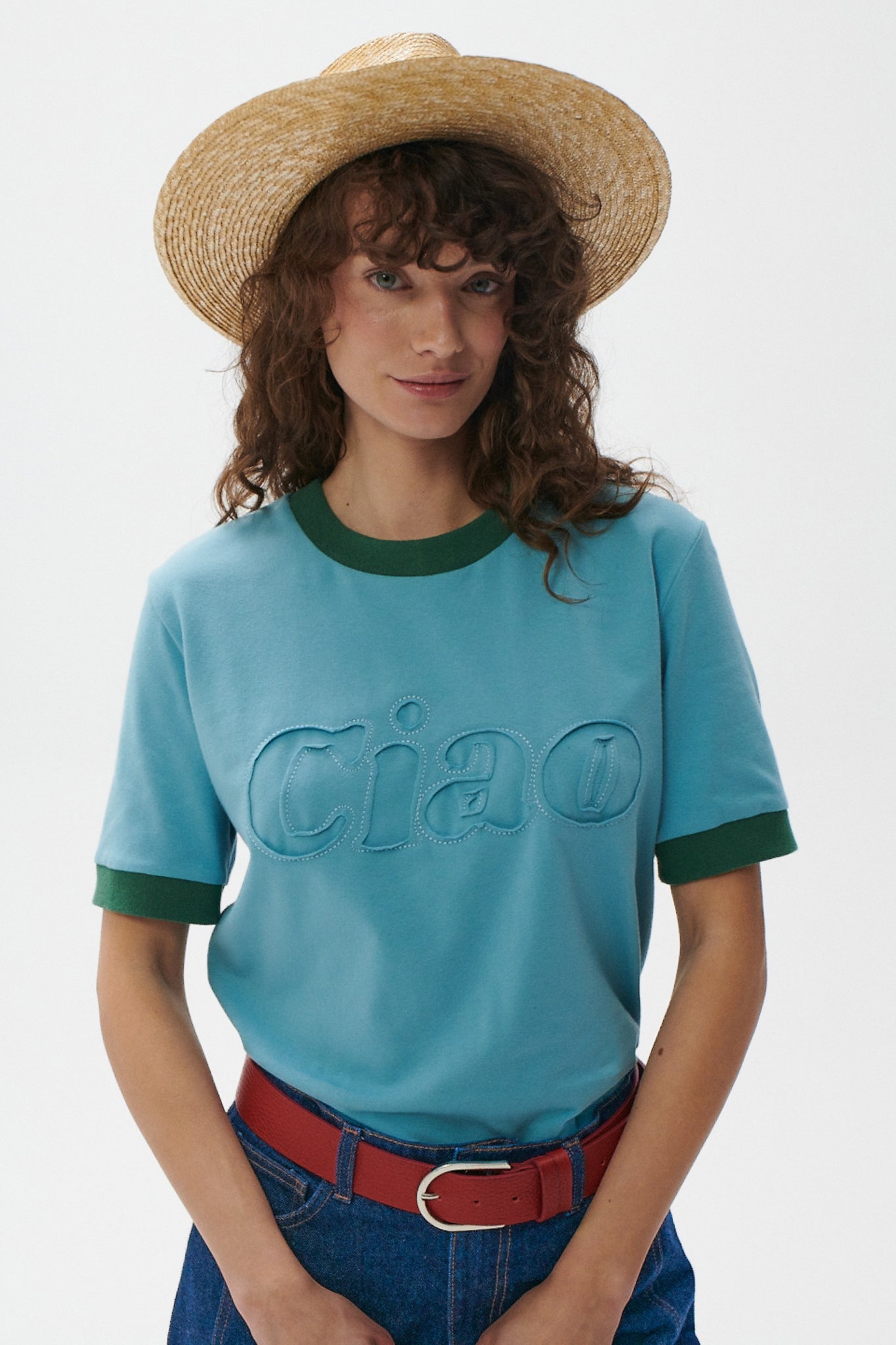 T-SHIRT CIAO NIEBIESKI