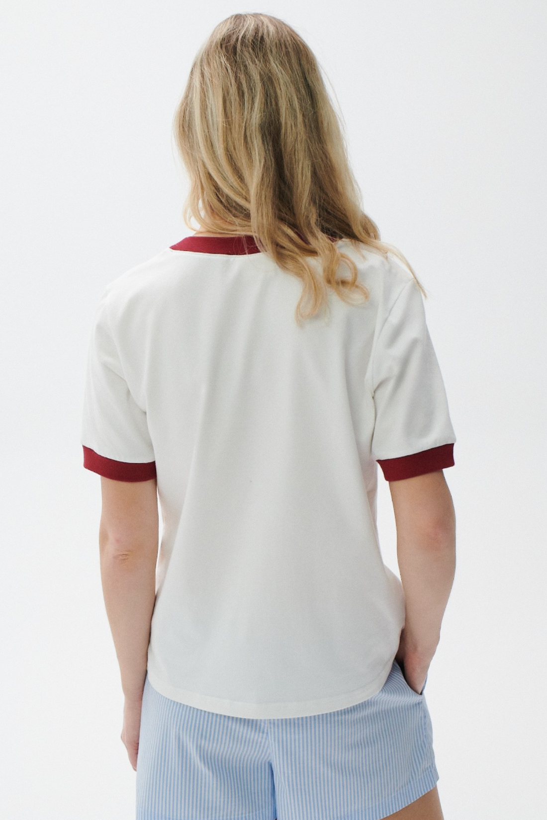 T-SHIRT CIAO V-NECK BIAŁY