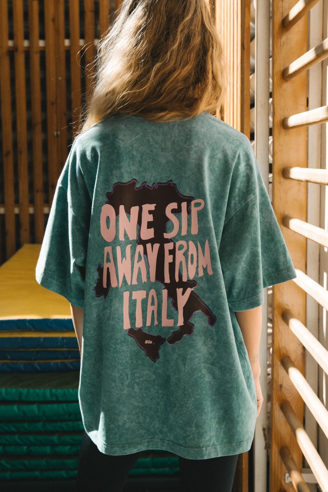 T-SHIRT ONE SIP VINTAGE ZIELONY
