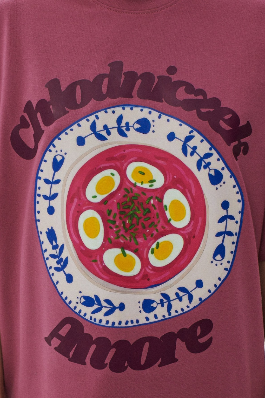 T-SHIRT CHŁODNICZEK AMORE ŚLIWKOWY