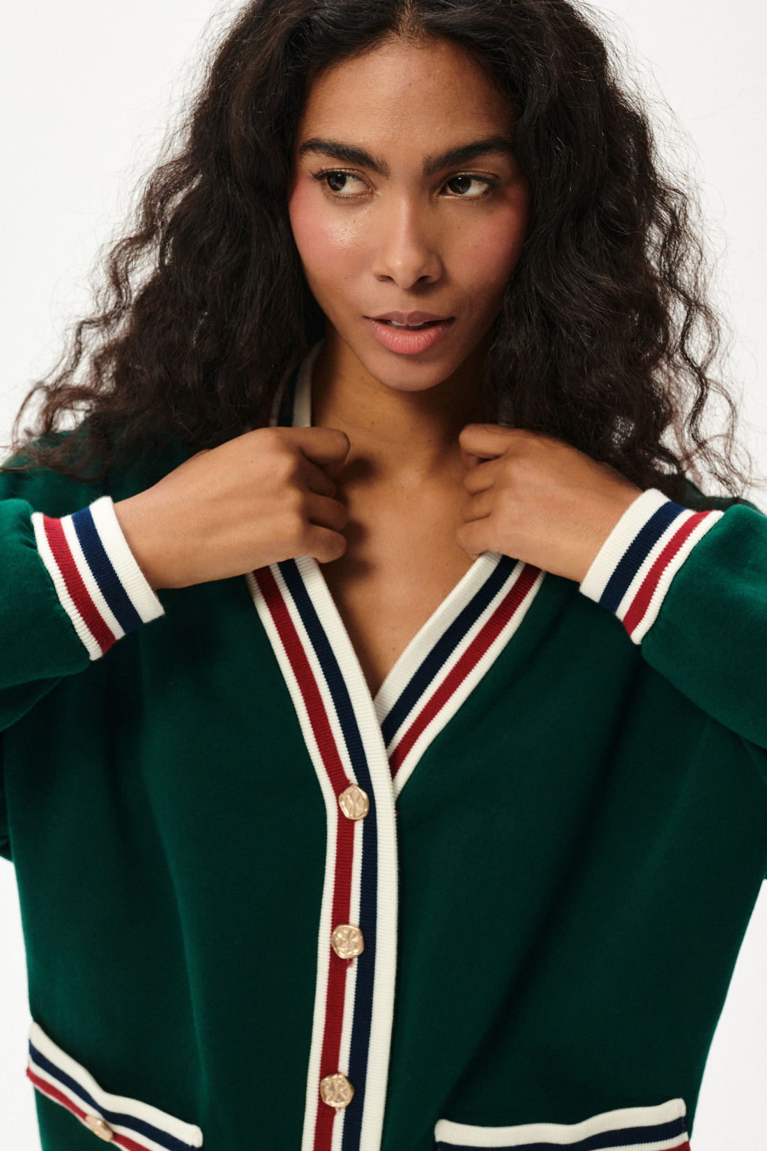 KARDIGAN PAPPAVERO ZIELONY