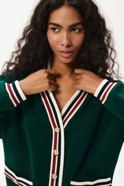 KARDIGAN PAPPAVERO ZIELONY