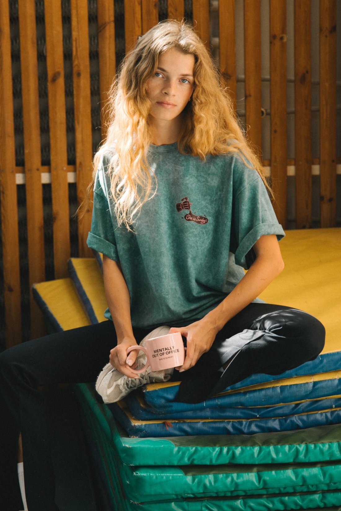 T-SHIRT ONE SIP VINTAGE ZIELONY