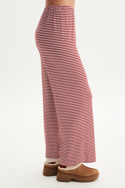 SPODNIE COSI COSI STRIPPED BORDOWY