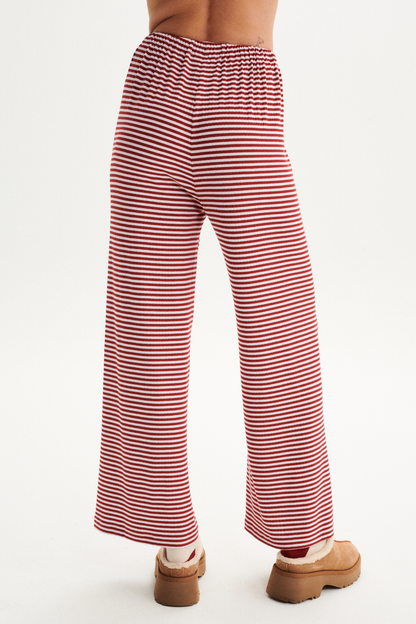 SPODNIE COSI COSI STRIPPED BORDOWY