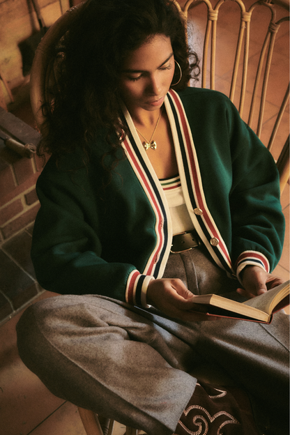 KARDIGAN PAPPAVERO ZIELONY