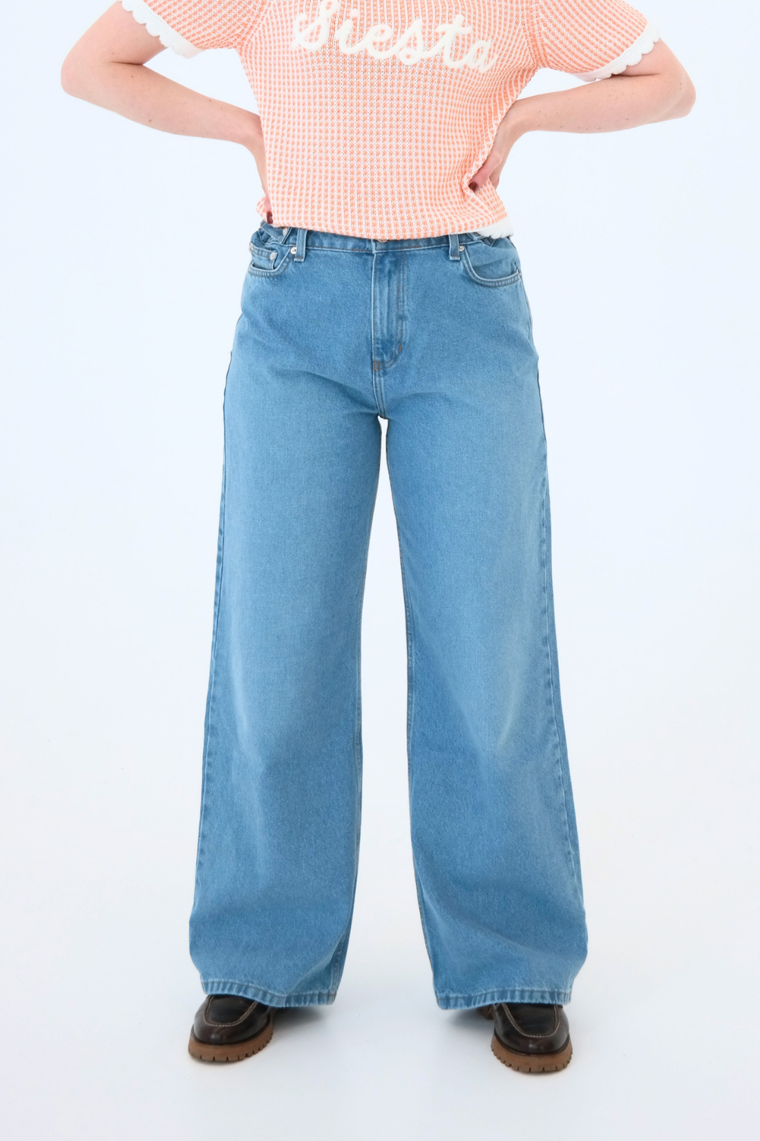 ELARA BARREL STANDARD JEANS DARK BLUE