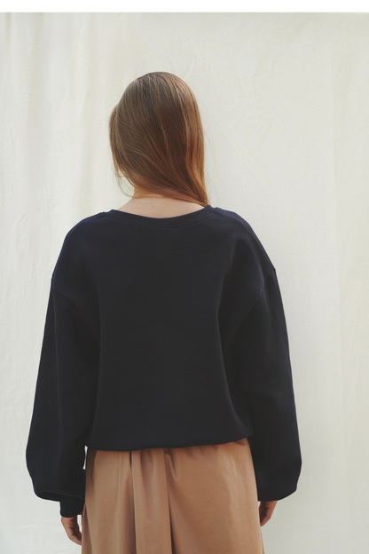 BLUZA COLLETTO GRANATOWA