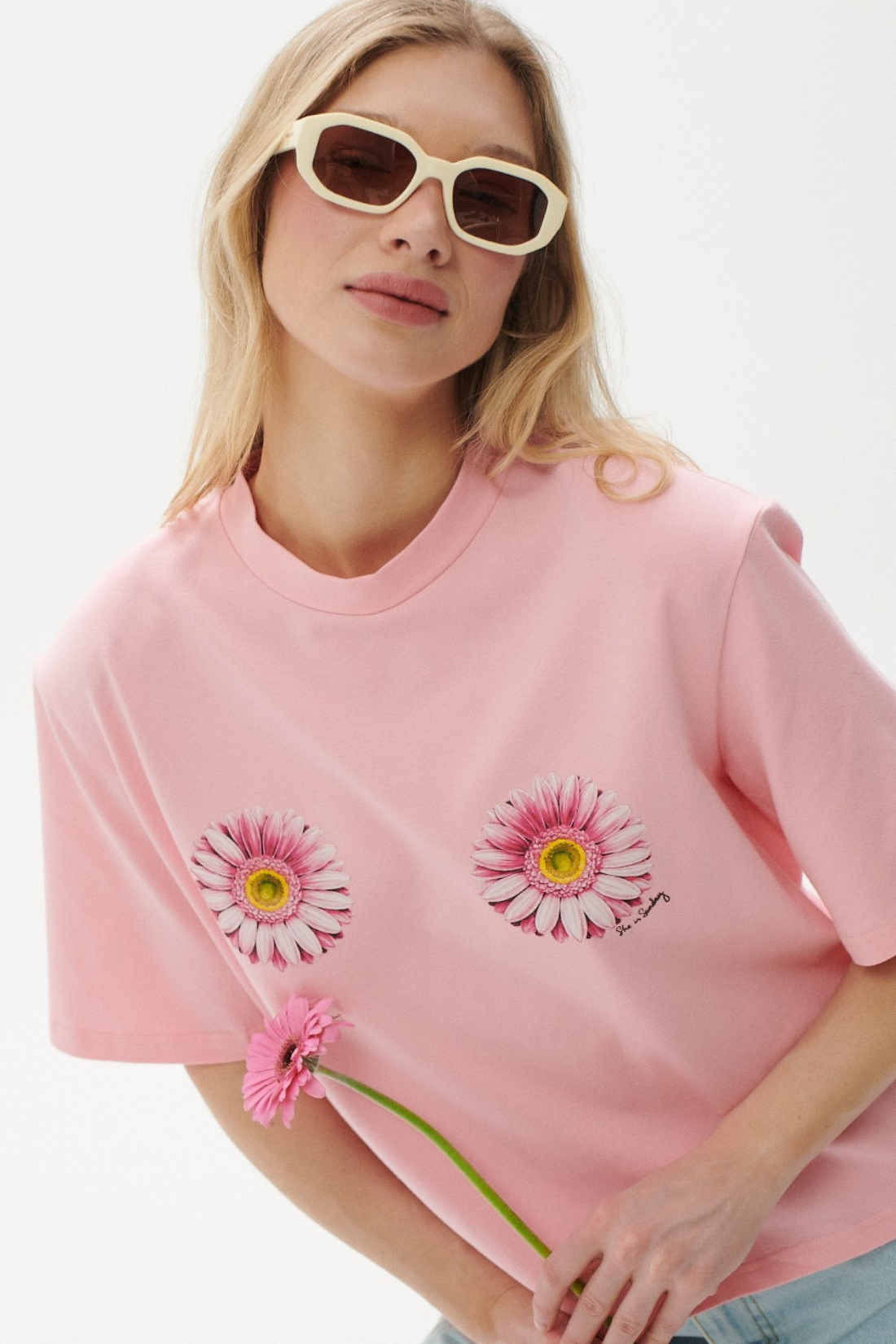 T-SHIRT FIRST KISS RÓŻOWY