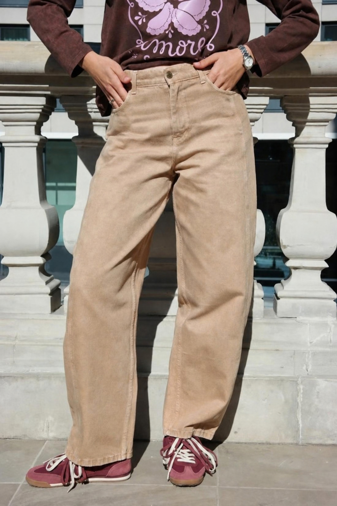 ELARA BARREL STANDARD JEANS DARK BLUE