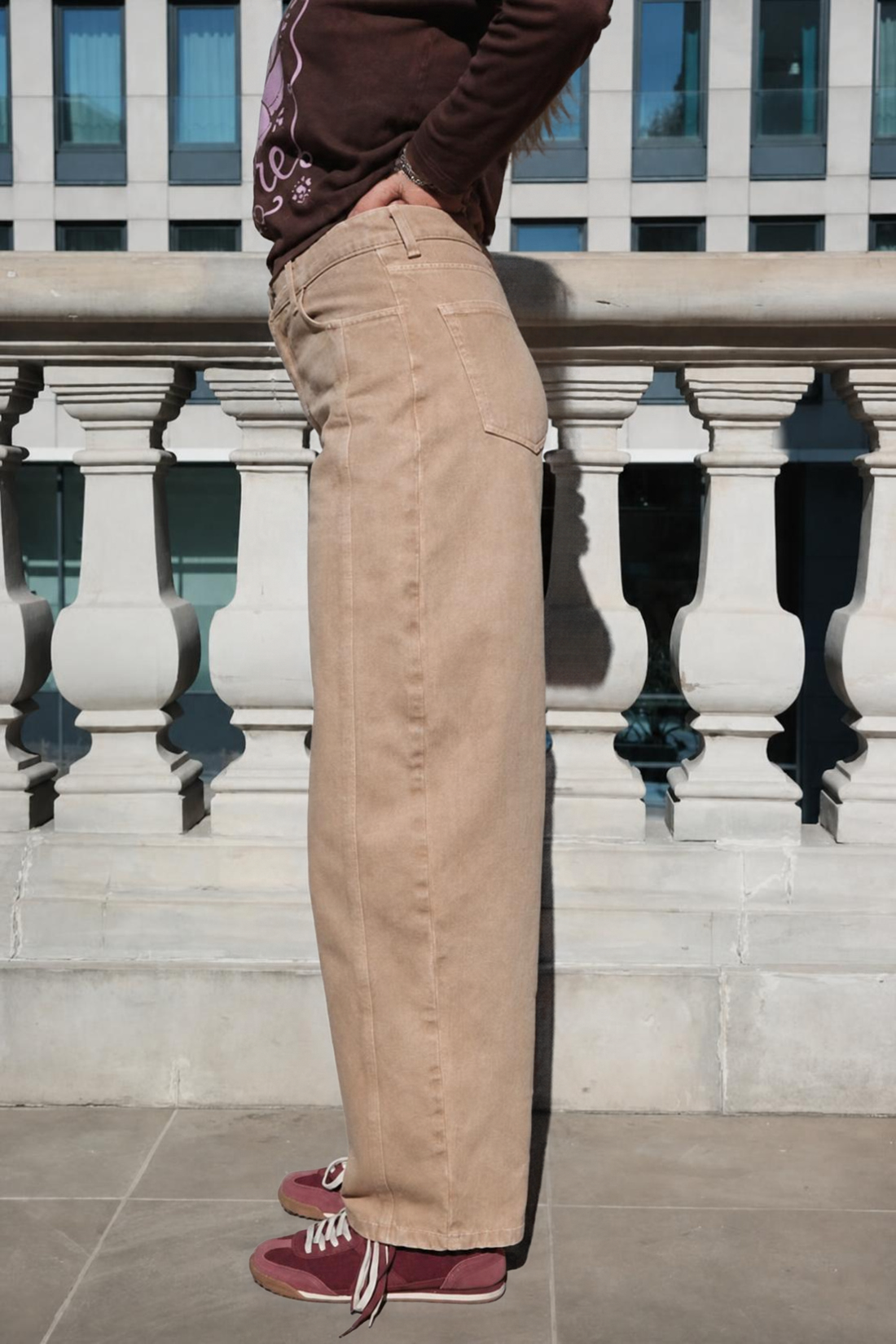 ELARA BARREL STANDARD JEANS DARK BLUE