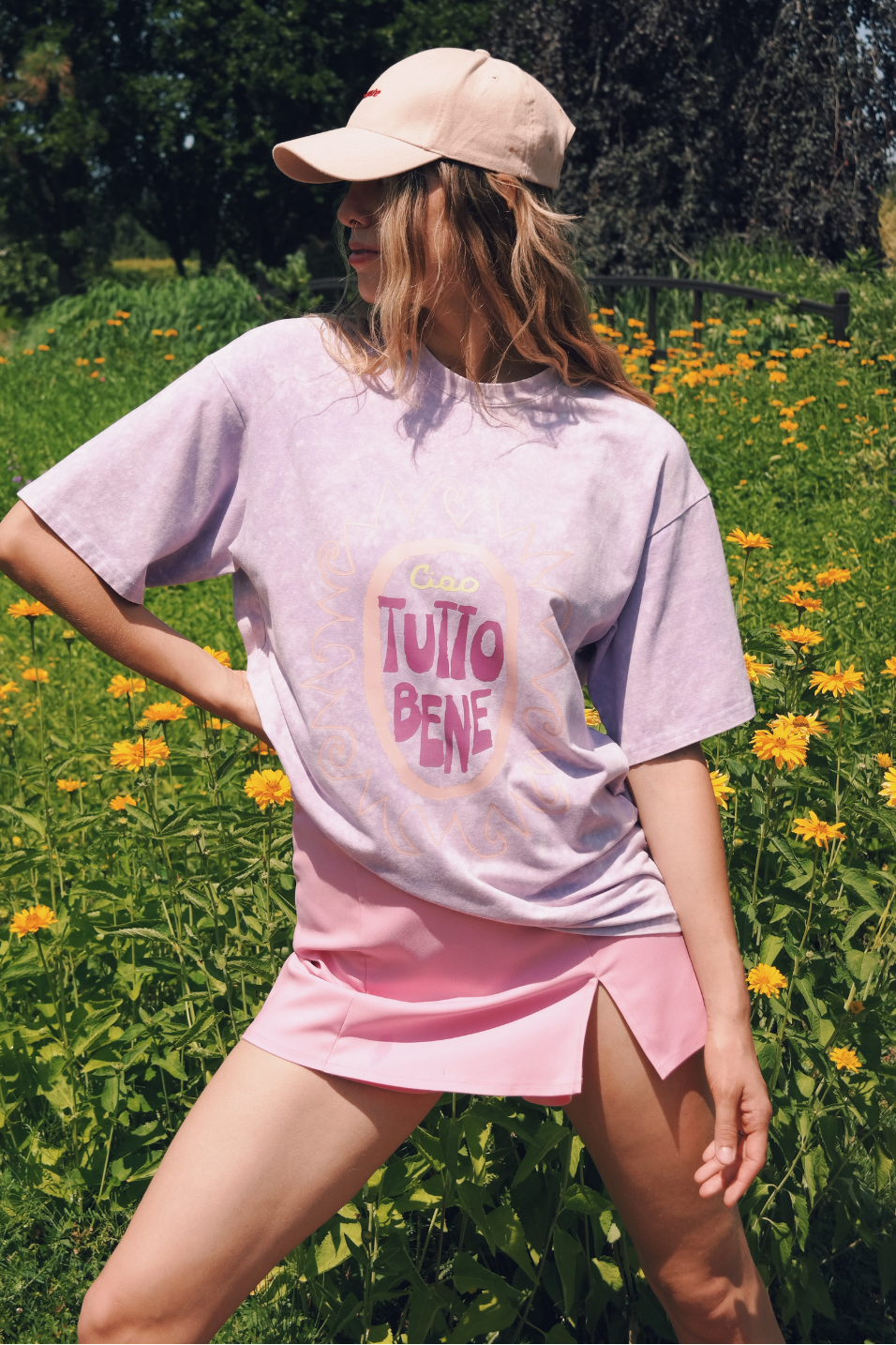 BLUE V-NECK FELICITA T-SHIRT