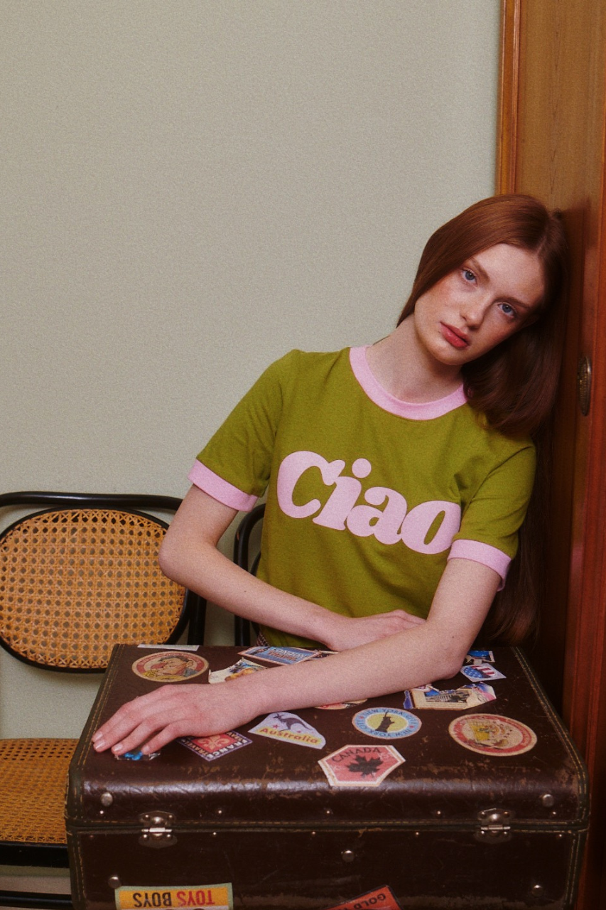 T-SHIRT CIAO OLIVE