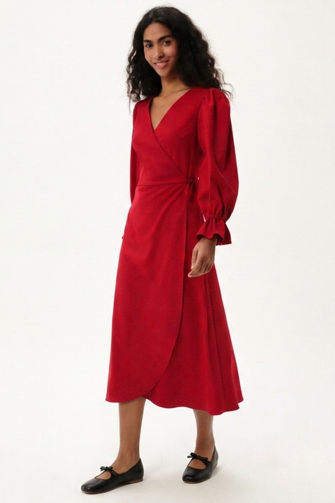 SUKIENKA AVVOLTA CZERWONA