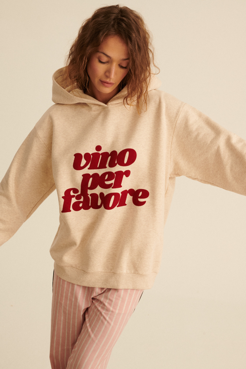 BLUZA VINO PER FAVORE UNISEX