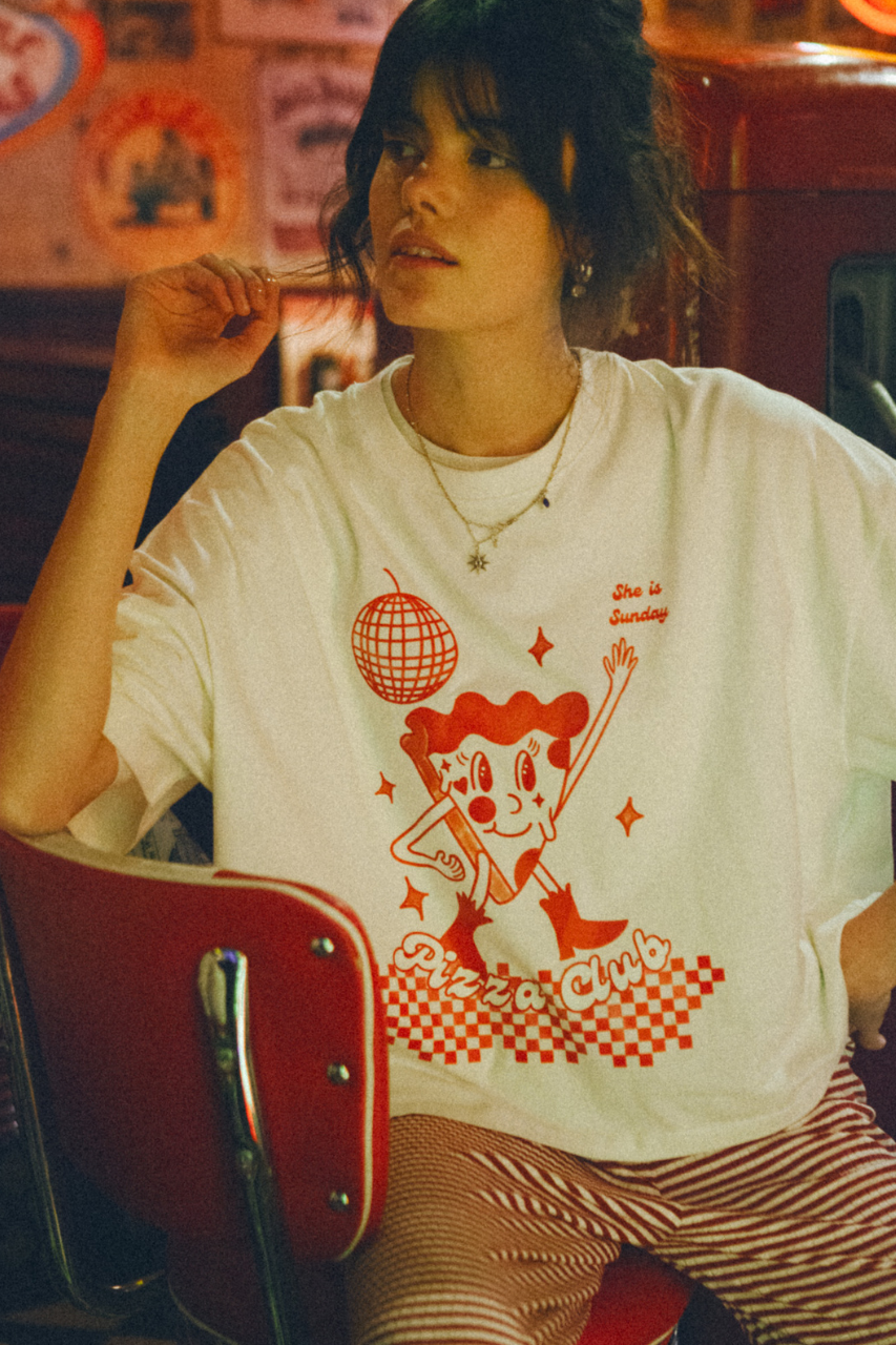 T-SHIRT BOXY PIZZA CLUB