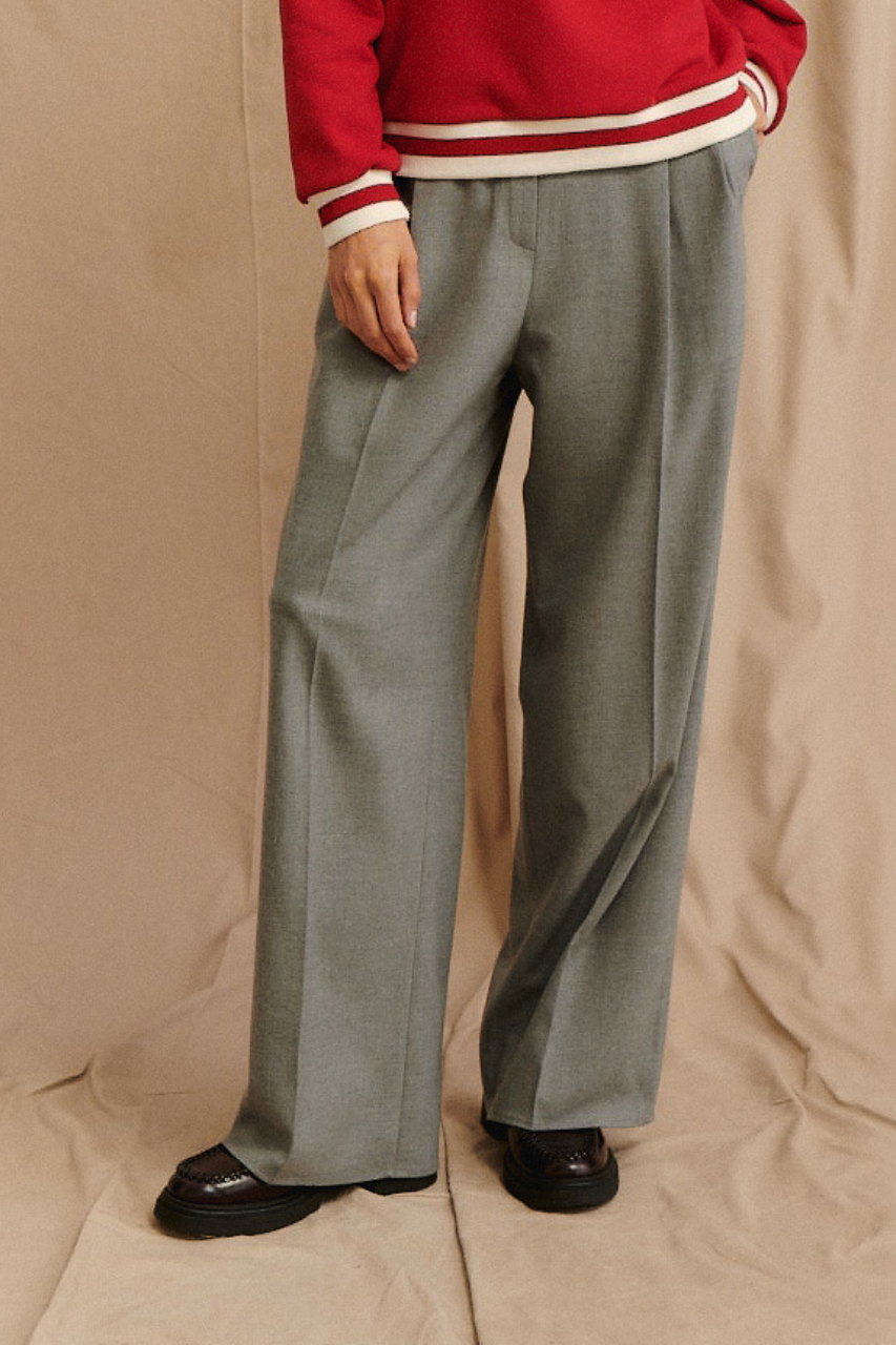 PANTALONI GREY MELANGE