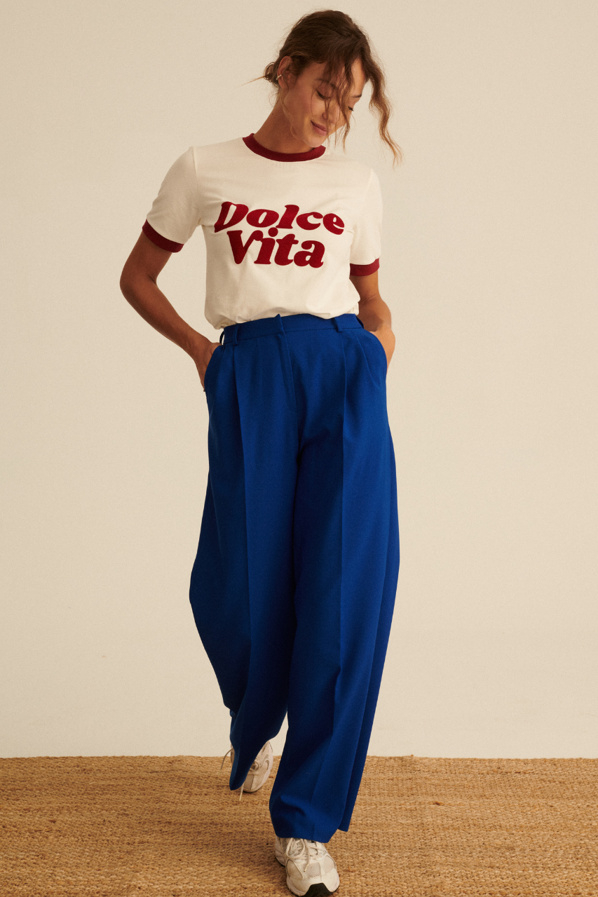 T-SHIRT DOLCE VITA BIAŁY