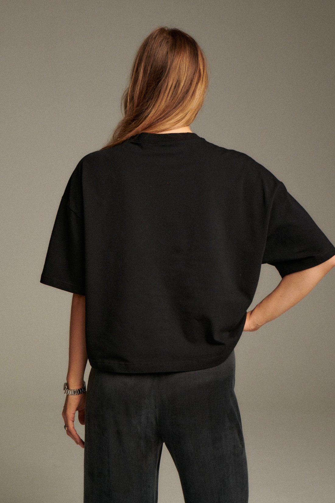 T-SHIRT AMORE SAUVAGE CZARNY