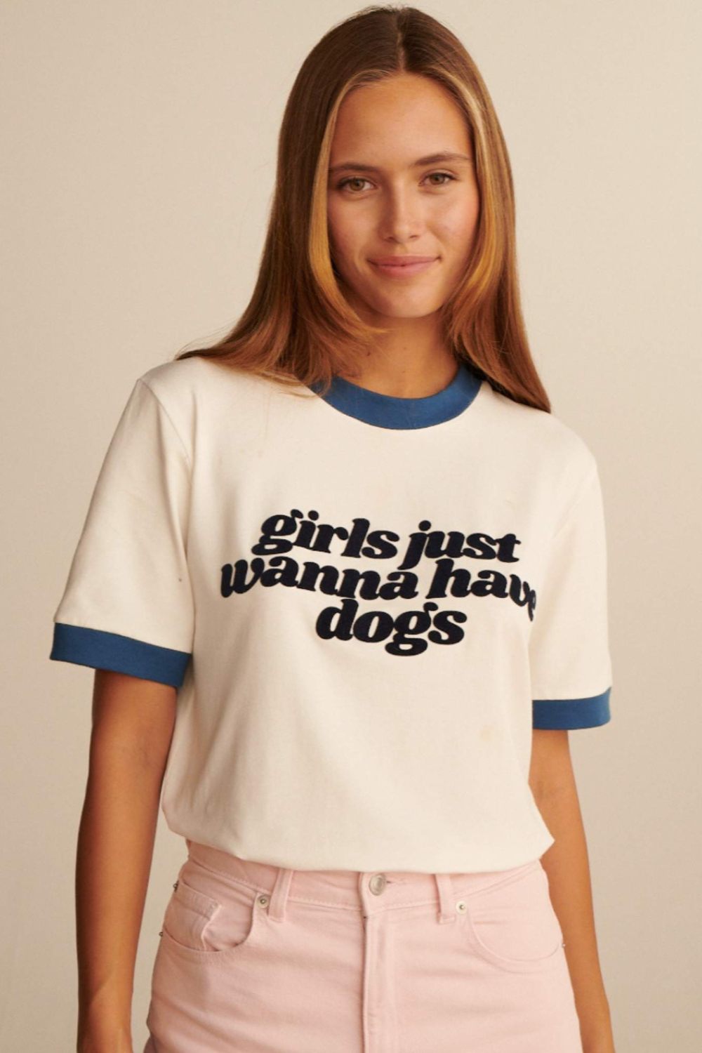 T-SHIRT GIRLS JUST WANNA HAVE DOGS
