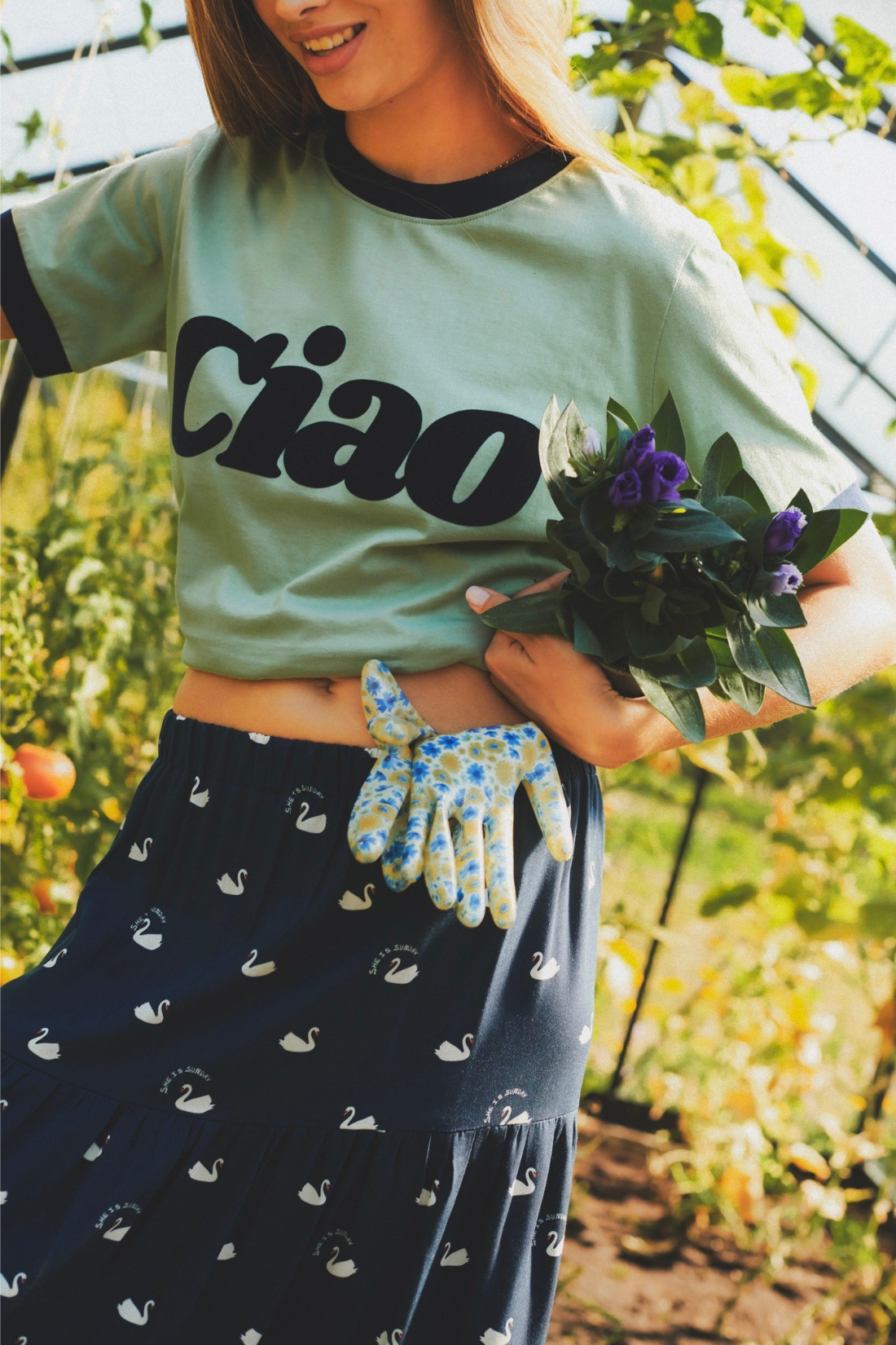 T-SHIRT CIAO ZIELONY