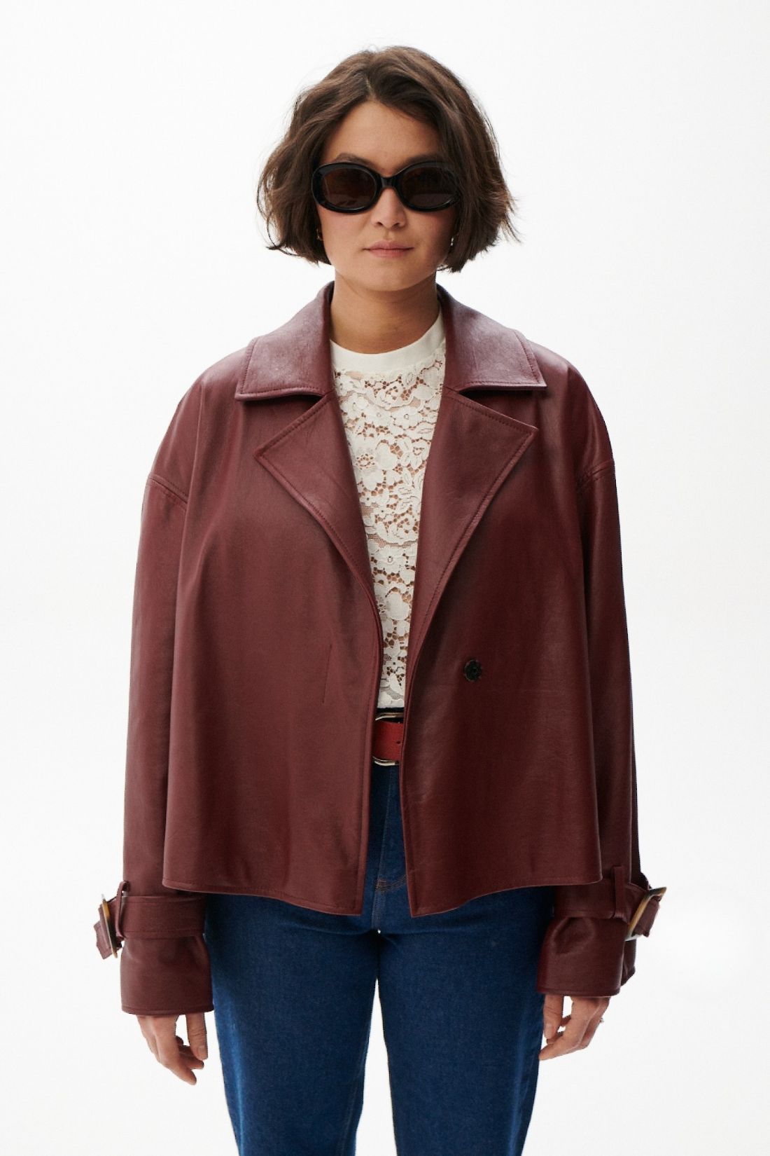 KURTKA SKÓRZANA FINESSE CZERWONA