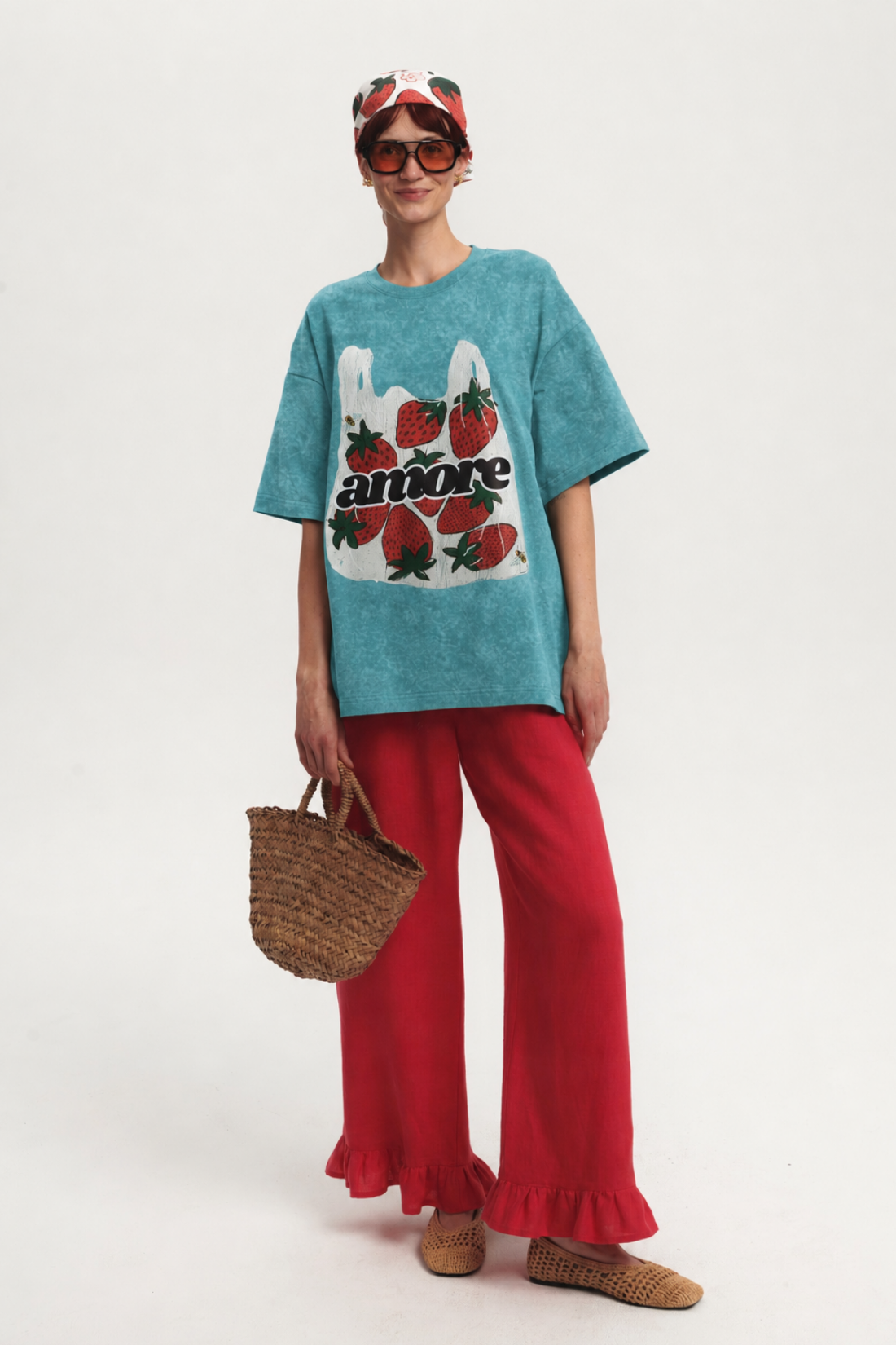 ESPERANZA RASPBERRY LINEN PANTS