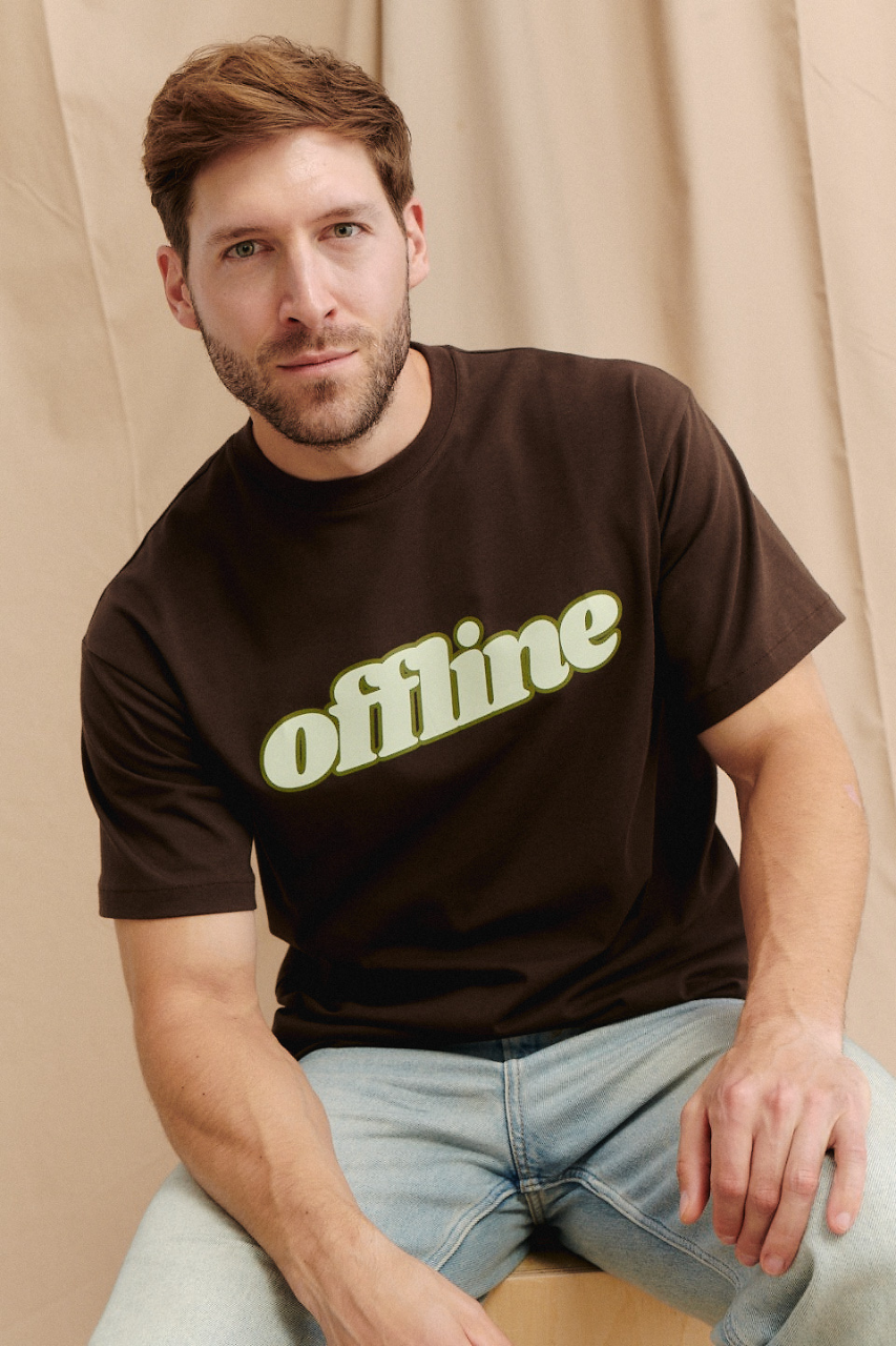 T-SHIRT OFFLINE CHOCO - MEN