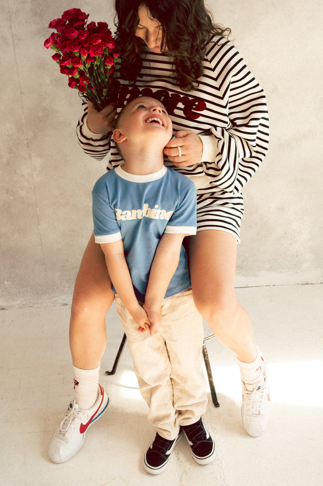 T-SHIRT BAMBINO NIEBIESKI MINI