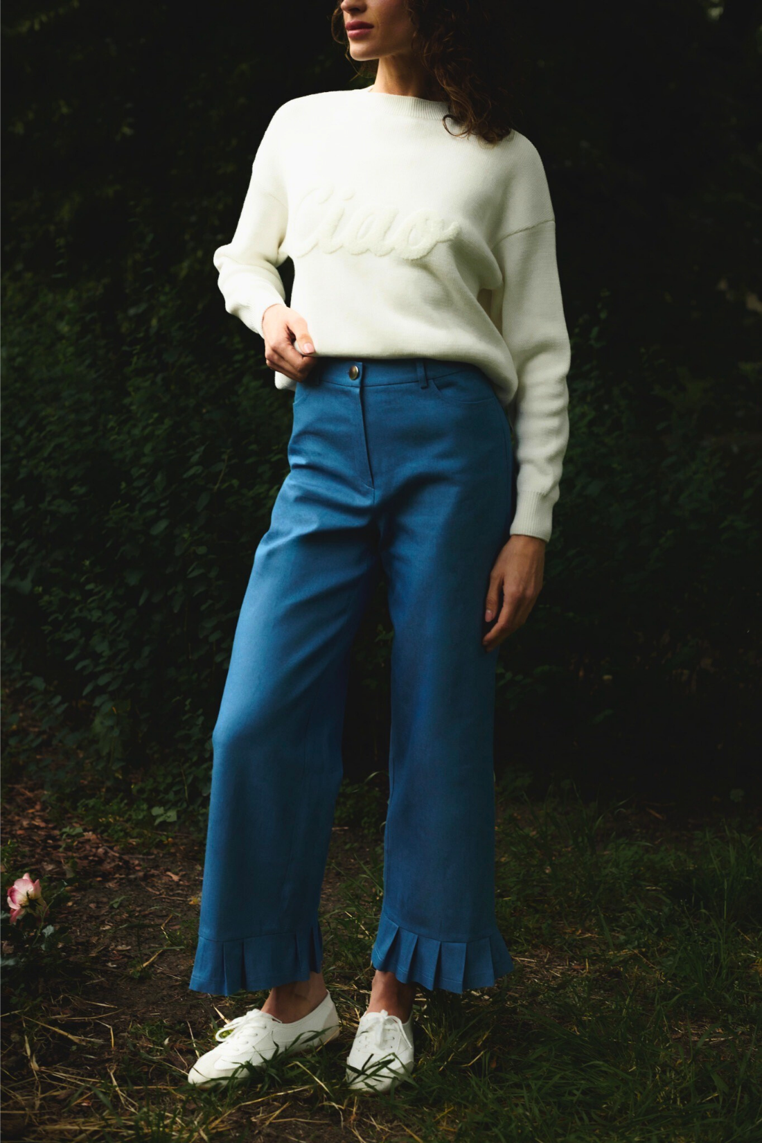 SPODNIE JEANSOWE CAMILLE JASNY NIEBIESKI