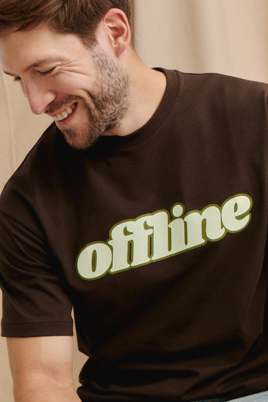 T-SHIRT OFFLINE CHOCO - MEN