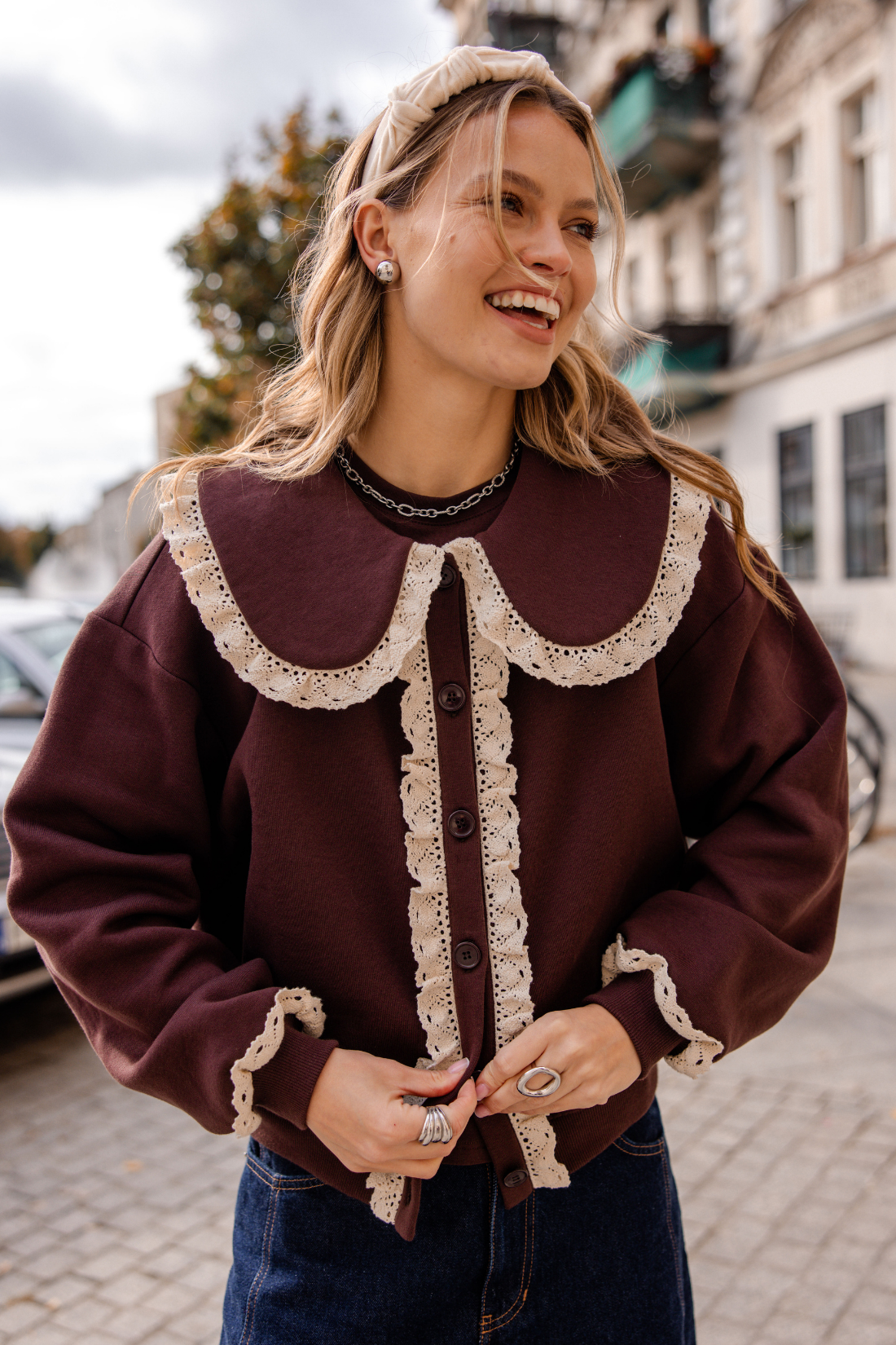 KARDIGAN NOELLE CZEKOLADOWY