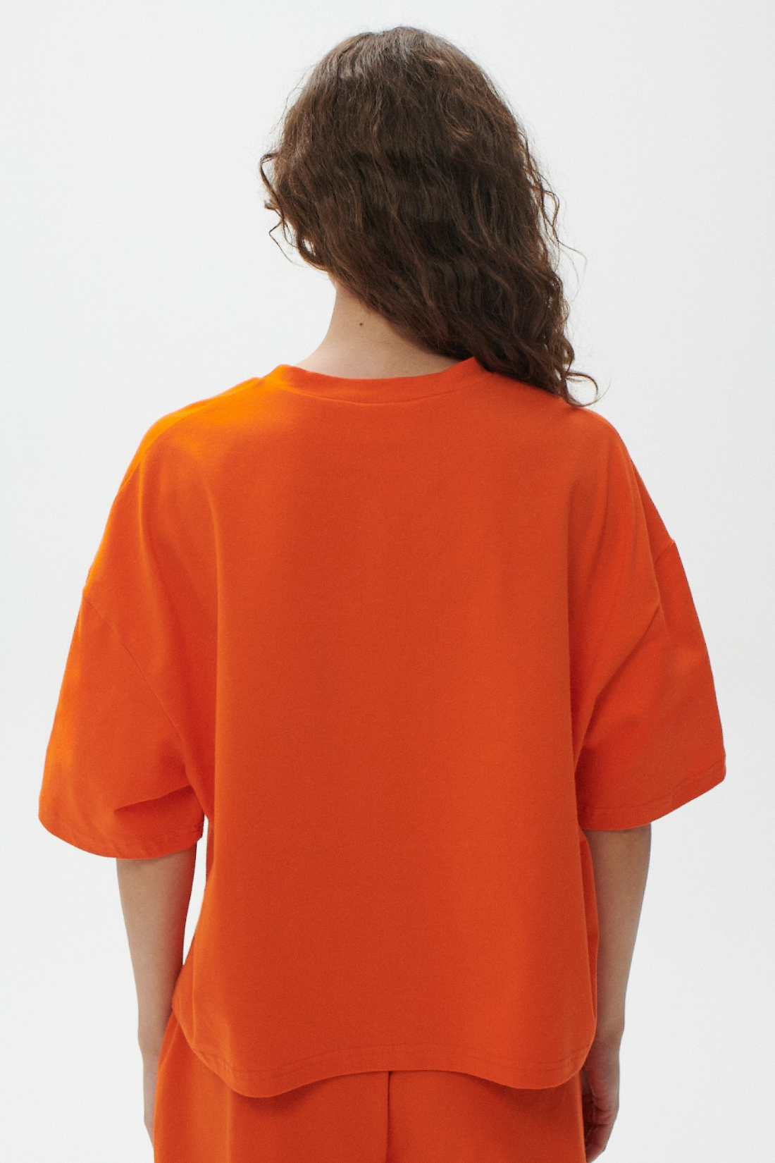 T-SHIRT VIVA LA VIDA POMARAŃCZOWY BOXY