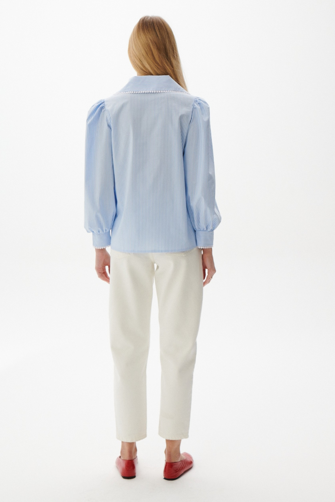 KOSZULA PETITE W PASKI NIEBIESKA