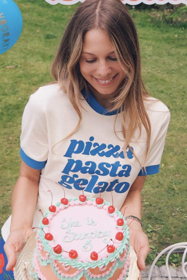 T-SHIRT PIZZA PASTA GELATO MASEŁKOWY