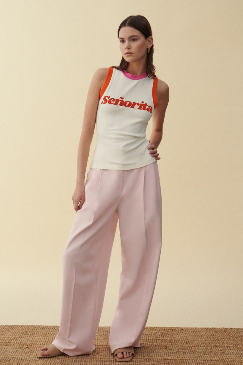 SPODNIE PANTALONI PINK