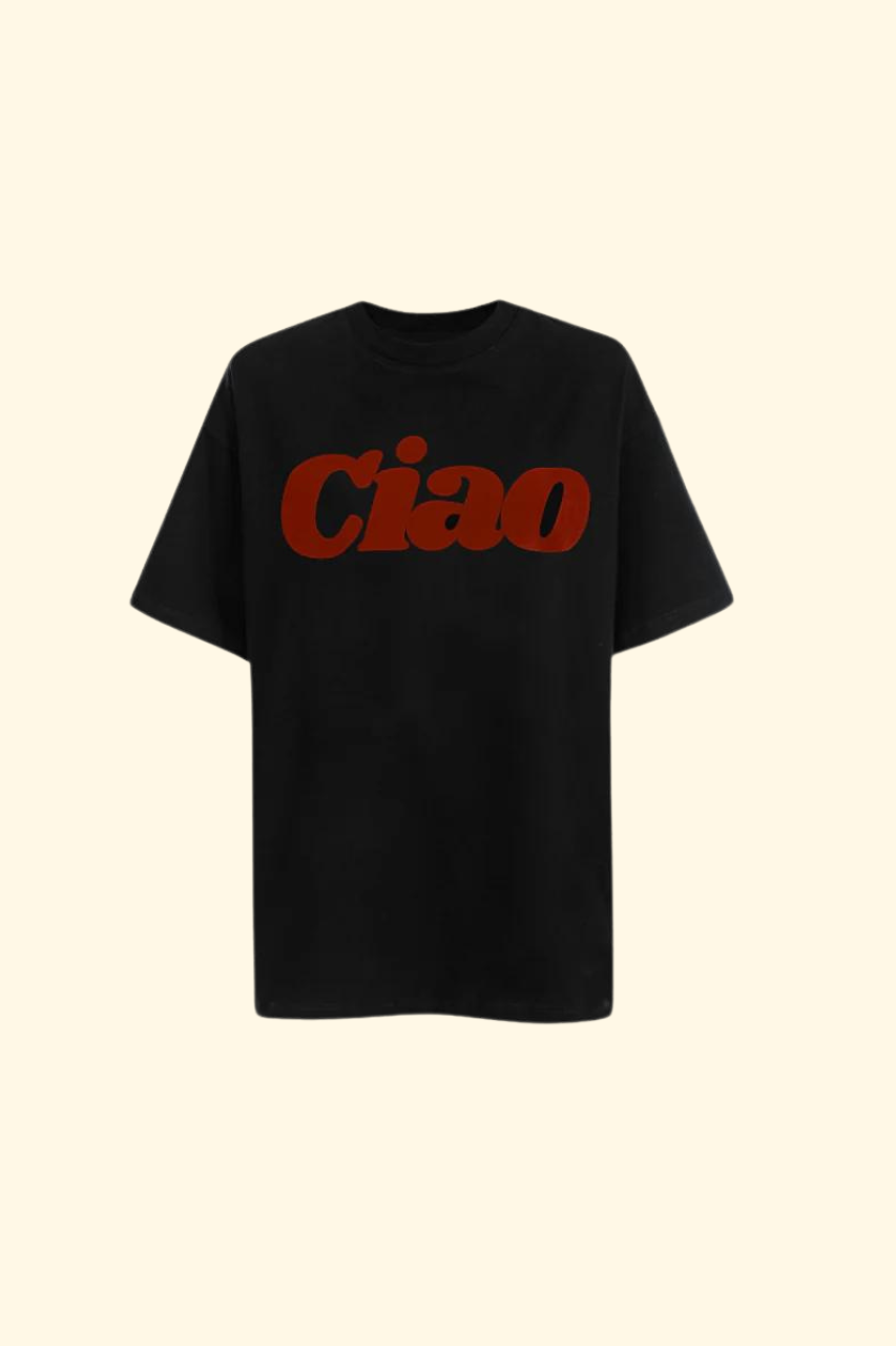 T-SHIRT CIAO BLACK - MEN