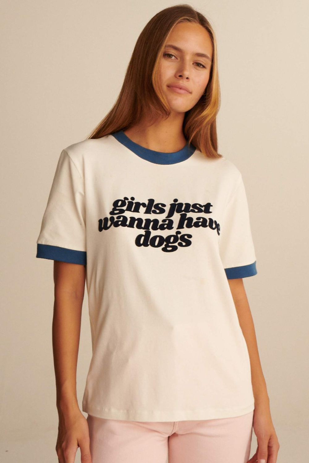 T-SHIRT GIRLS JUST WANNA HAVE DOGS