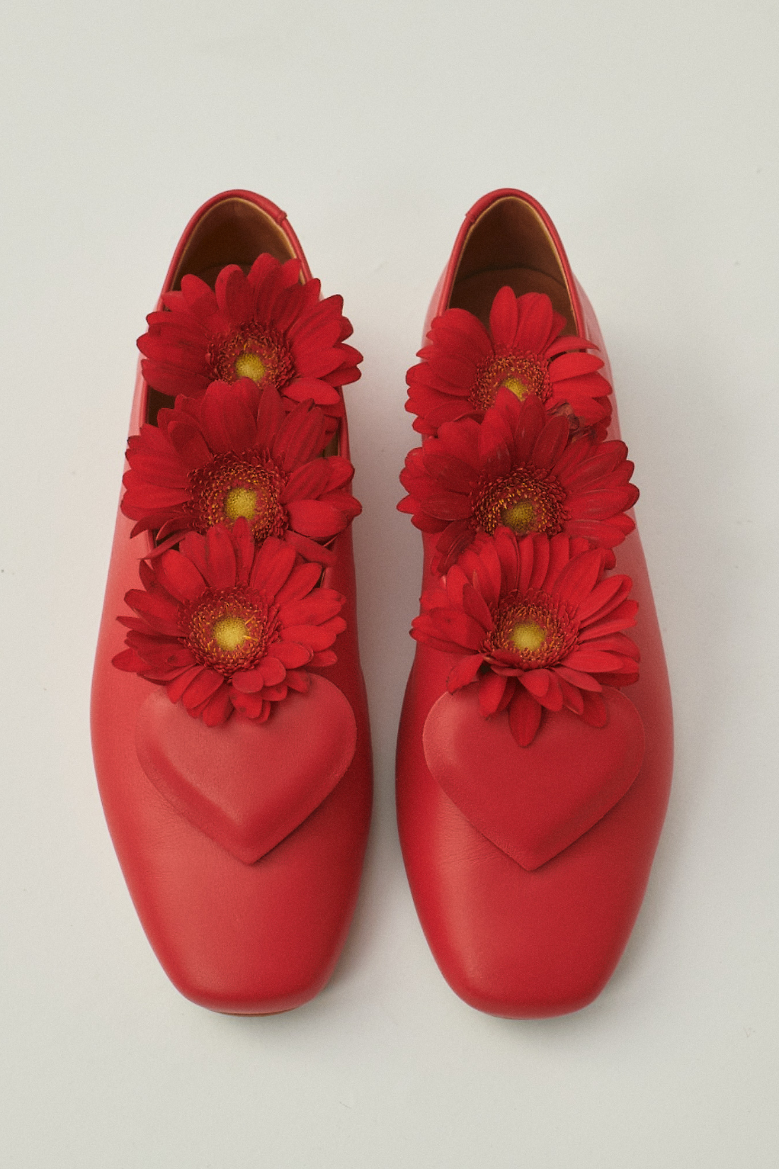 AMOR RED BALLET FLATS