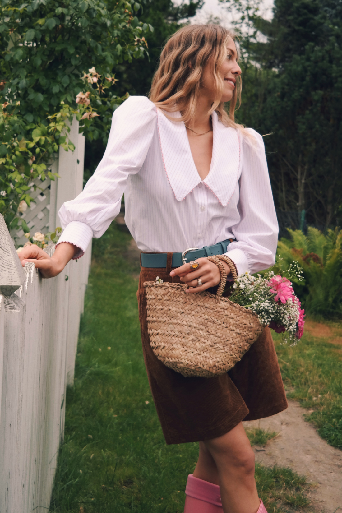Petite Blue Striped Shirt